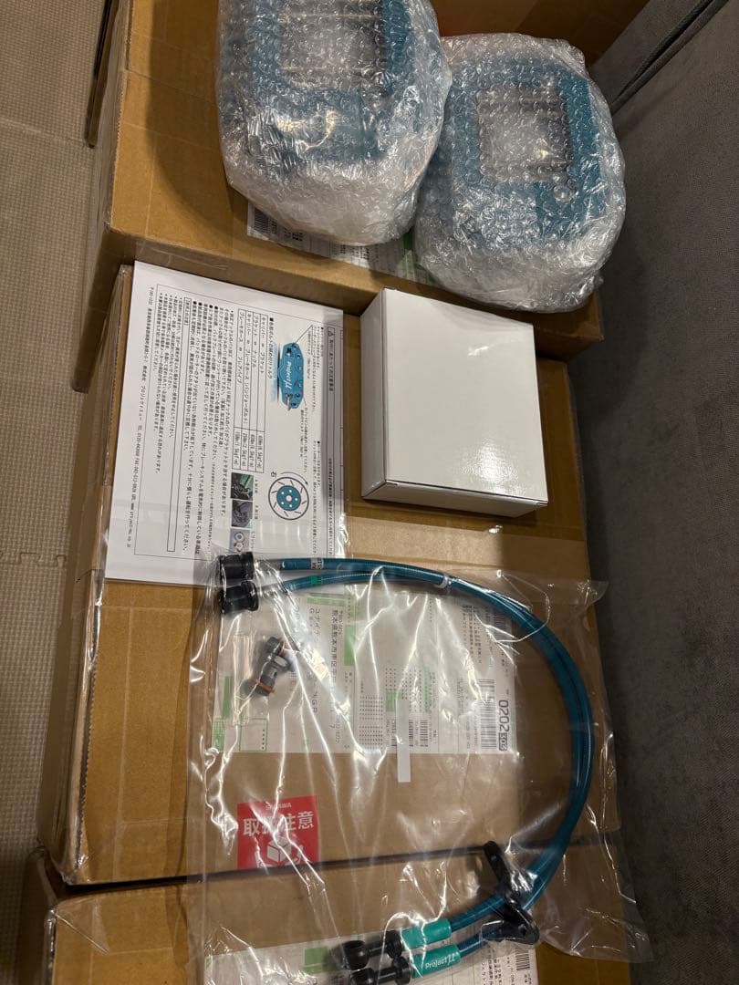 か*様 projecu μ 青 ブレーキディスク キャリパー ローターセット 新