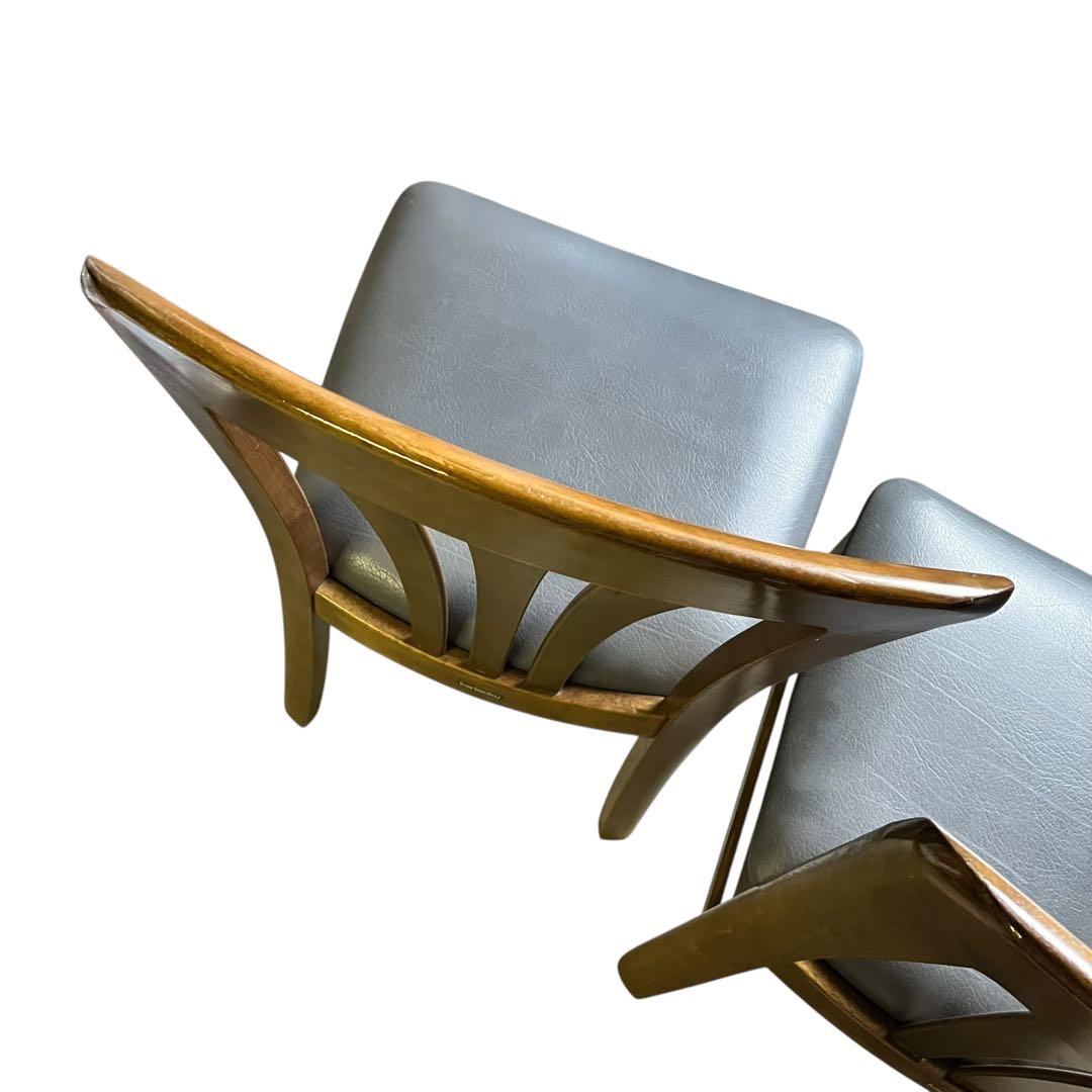 【送料無料】カリモク ダイニングチェア 2脚セット 木製モダン 北欧