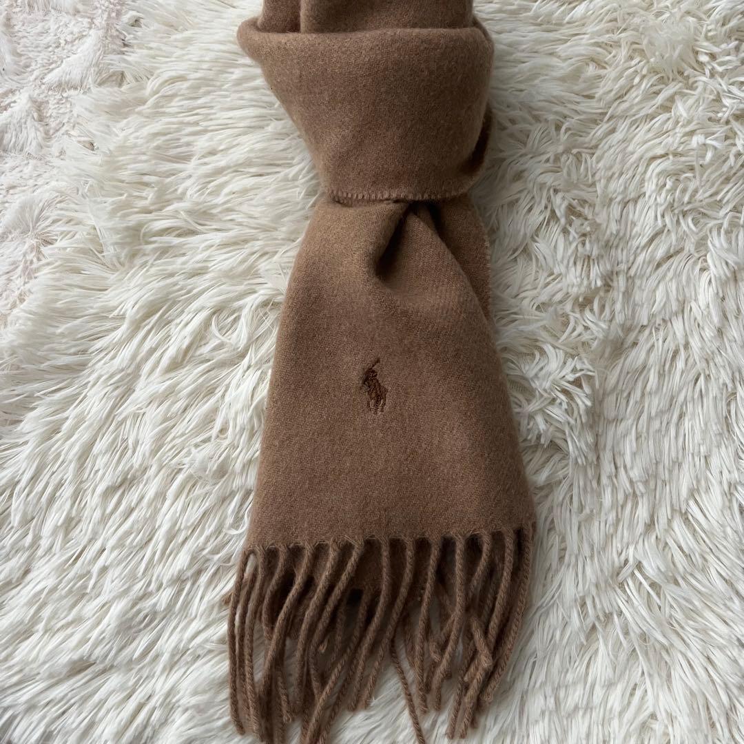 ラルフローレン Polo Ralph Lauren ベージュ マフラー カシミヤ