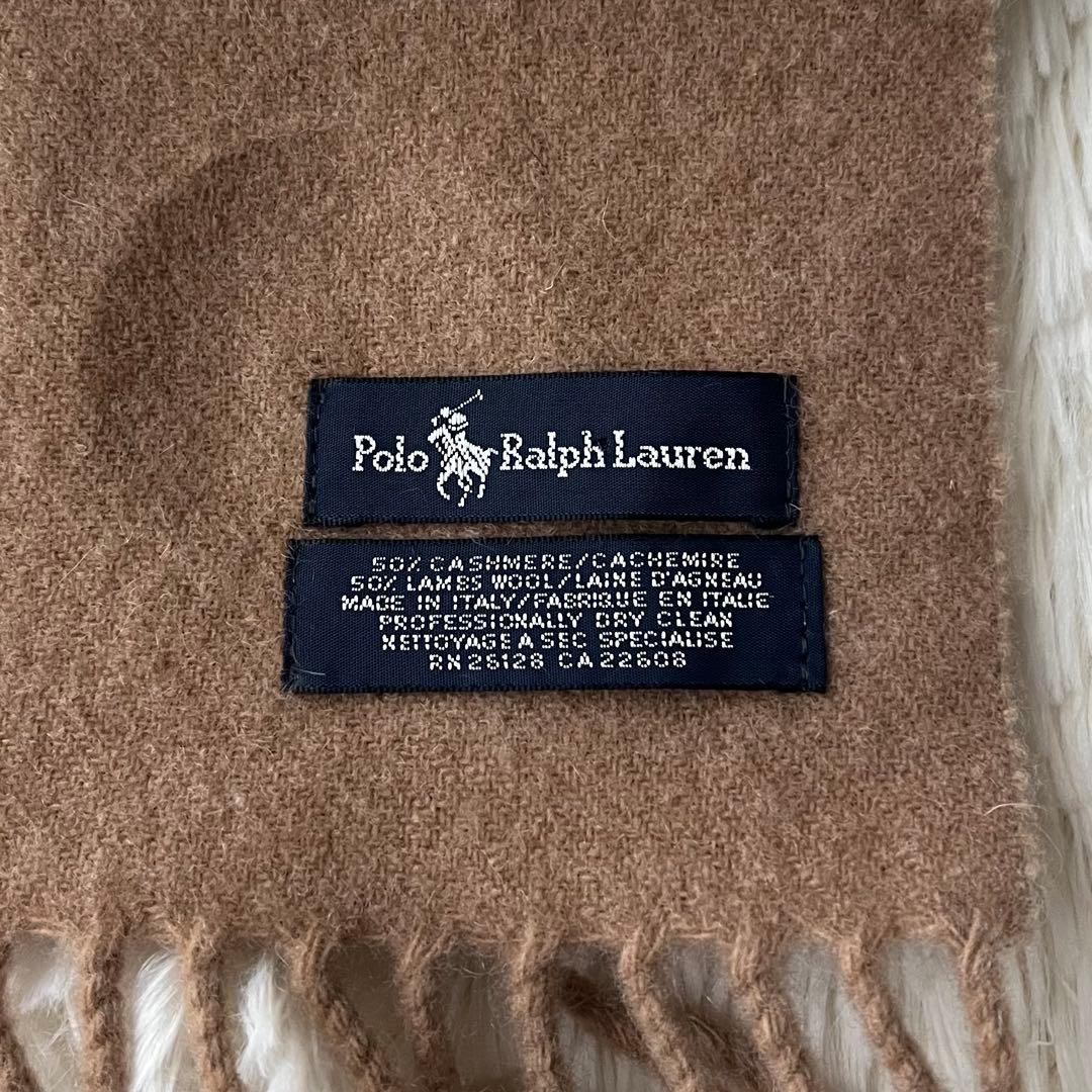 ラルフローレン Polo Ralph Lauren ベージュ マフラー カシミヤ