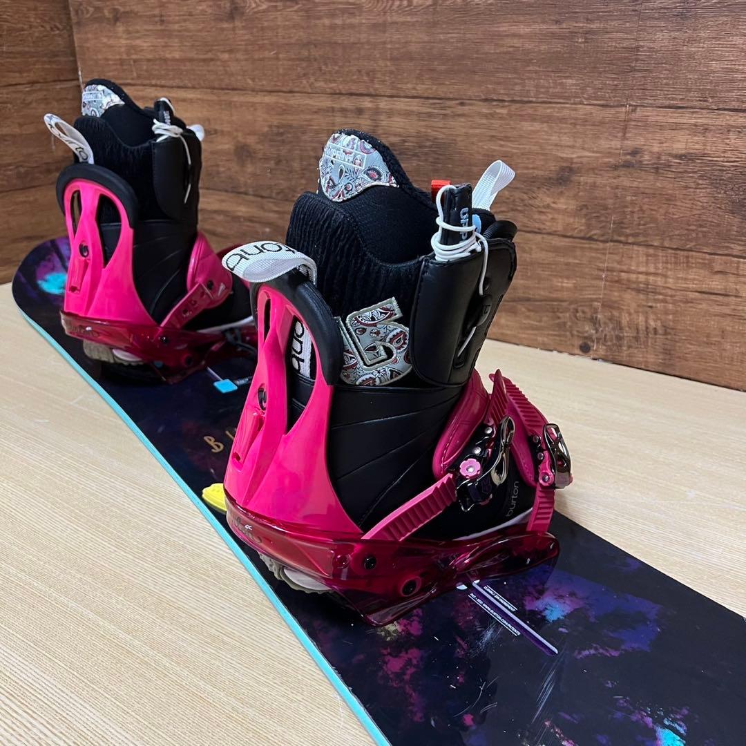 美品　BURTON フライングＶ　レディース　スノーボード5点セット　ブーツ無し