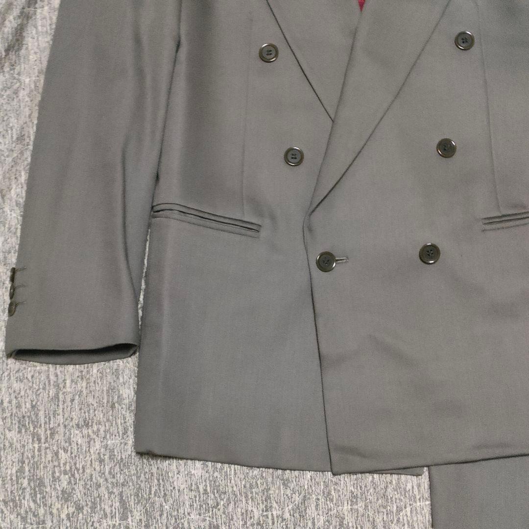 vintage スーツ ダブル セットアップ 5点セット ボックスシルエット