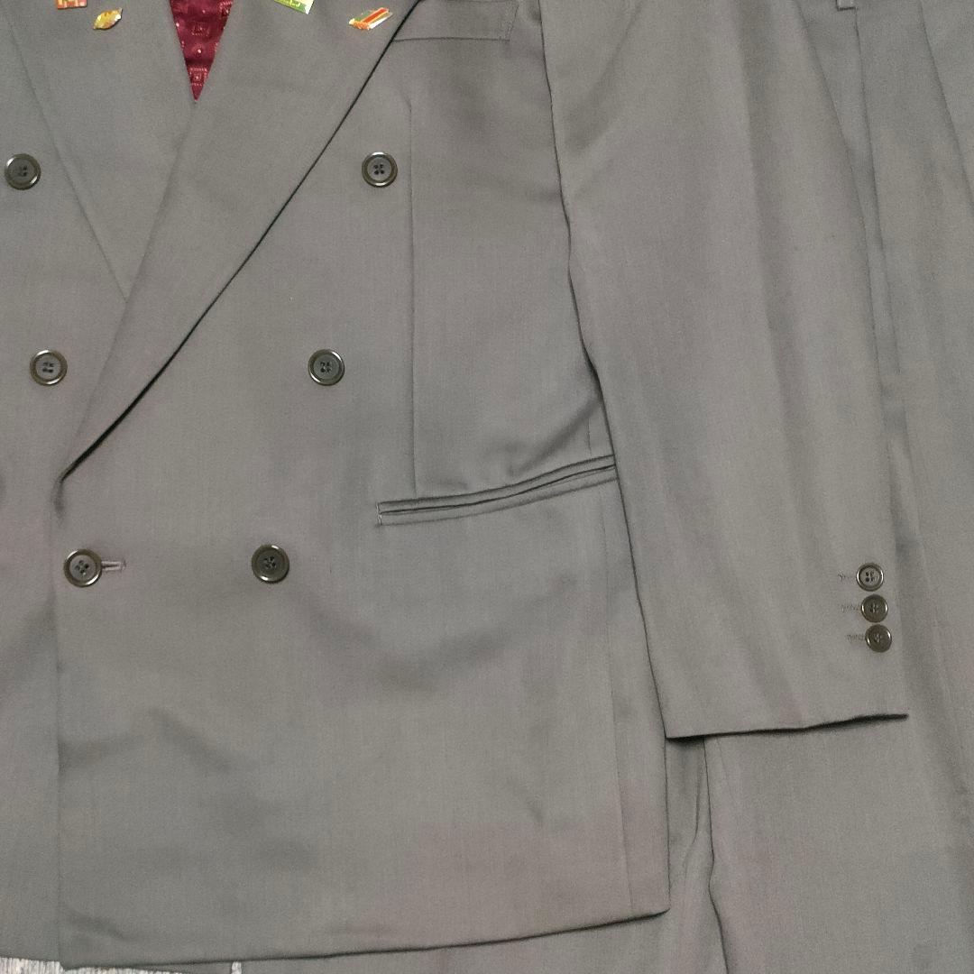 vintage スーツ ダブル セットアップ 5点セット ボックスシルエット