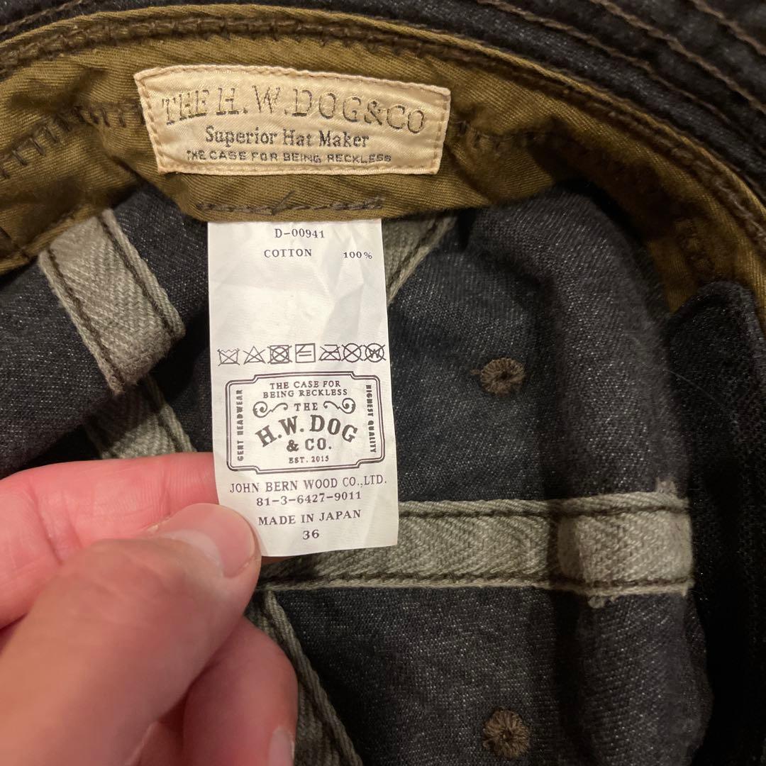 帽子 THE H.W.DOG&CO. VINTAGEDENIMFATIGUEHAT