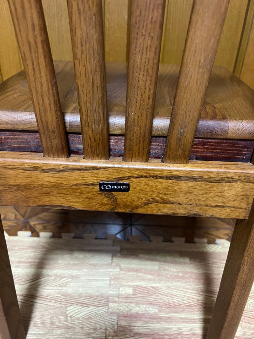 maruni マルニ木工 ダイニングチェア ブラウン 椅子チェア　2脚セット