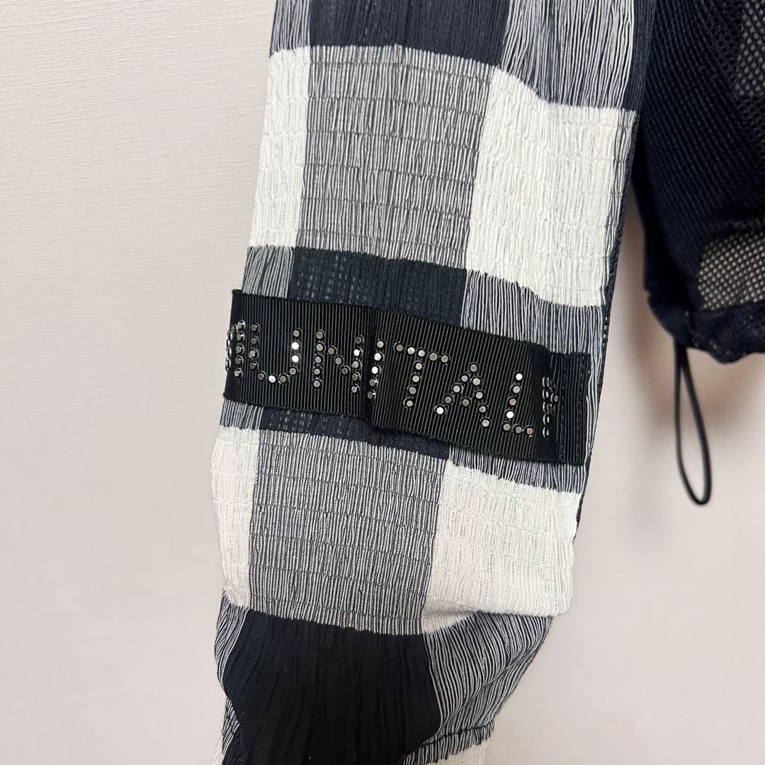 新品　MUNITALP ムニタルプ　チェック柄メッシュジャケット　ゴルフウェア