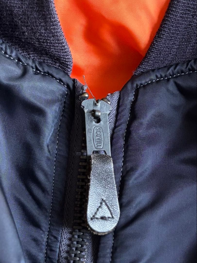 USA製 ALPHA 1968年復刻 USAF MA-1 フェードネイビー L