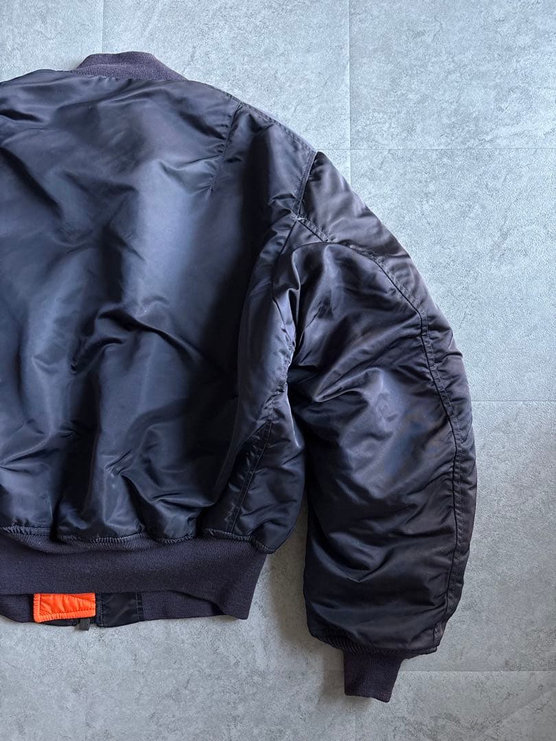 USA製 ALPHA 1968年復刻 USAF MA-1 フェードネイビー L