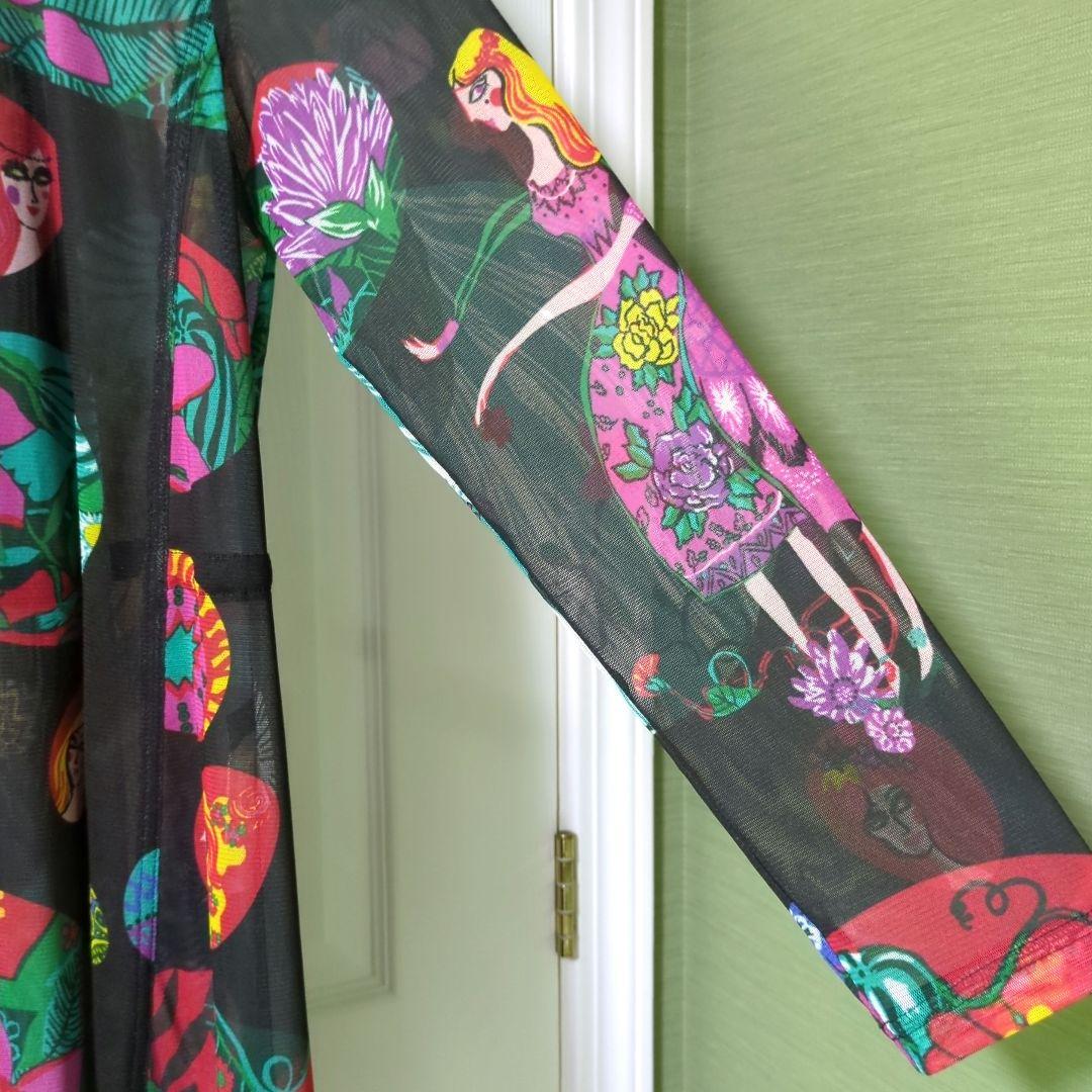 TOKUKO 1er VOL　前開き チュニック　羽織物　民族衣装　女性　お花