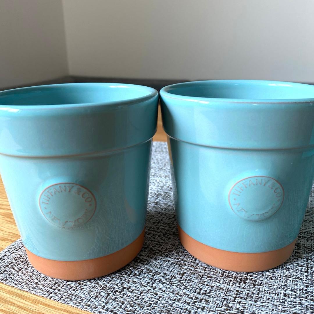 Tiffany フラワーポット　テラコッタ　フラワーベース　植木鉢