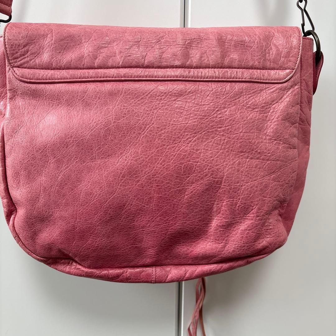 BALENCIAGA/バレンシアガ　フォルク　ピンク　ショルダーバッグ