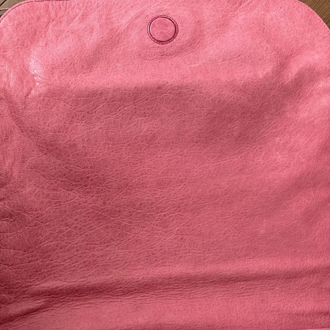 BALENCIAGA/バレンシアガ　フォルク　ピンク　ショルダーバッグ