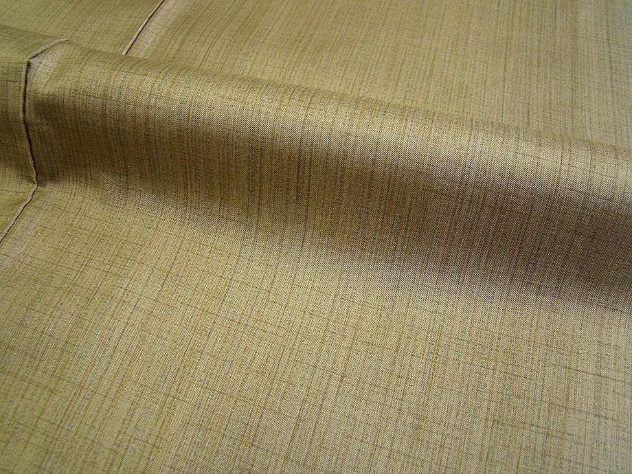 縞大島紬＆紬なごや帯・帯揚げ・帯〆セット（正絹）仕立上りTT1300ジーラ