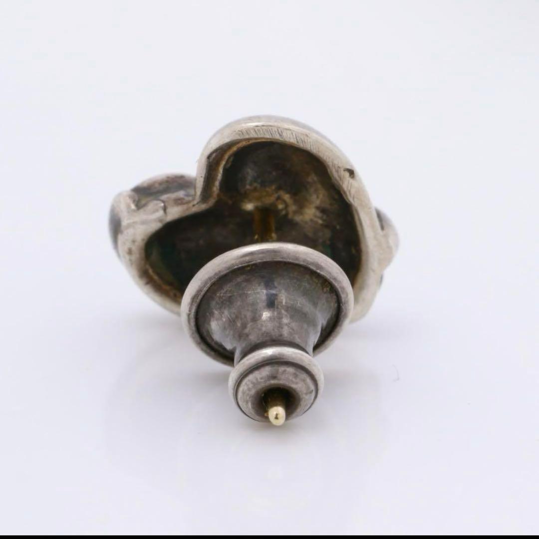 Chrome Heart クロムハーツ SV925 K14 ハートスタッドピアス