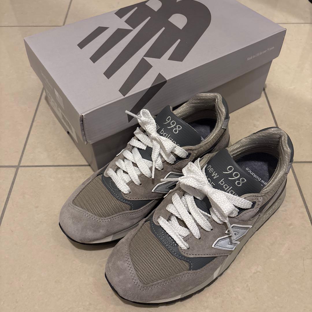 靴 New Balance 998 Gray 23