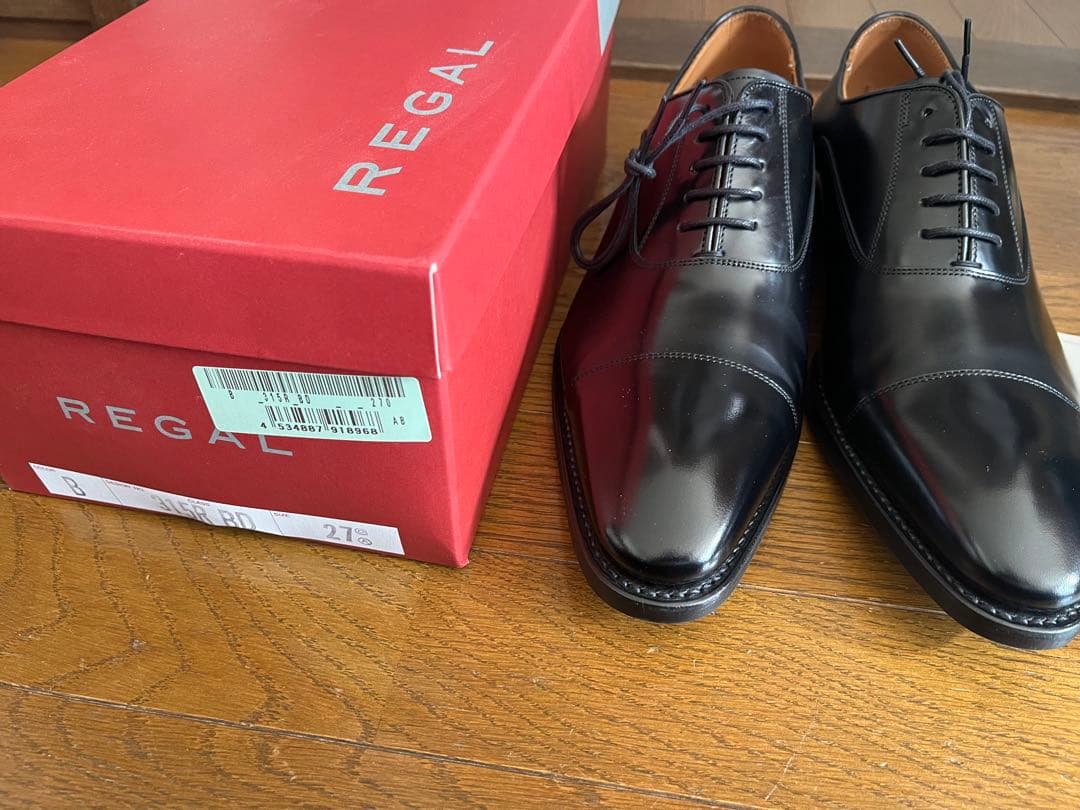 未使用 REGAL リーガル 27cm 315R ストレートチップ