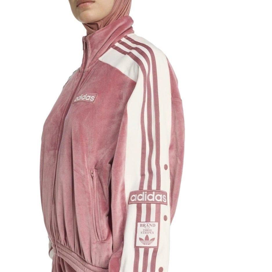 adidas アディブレイク ベロア トラックトップ 重盛さと美 M ピンク