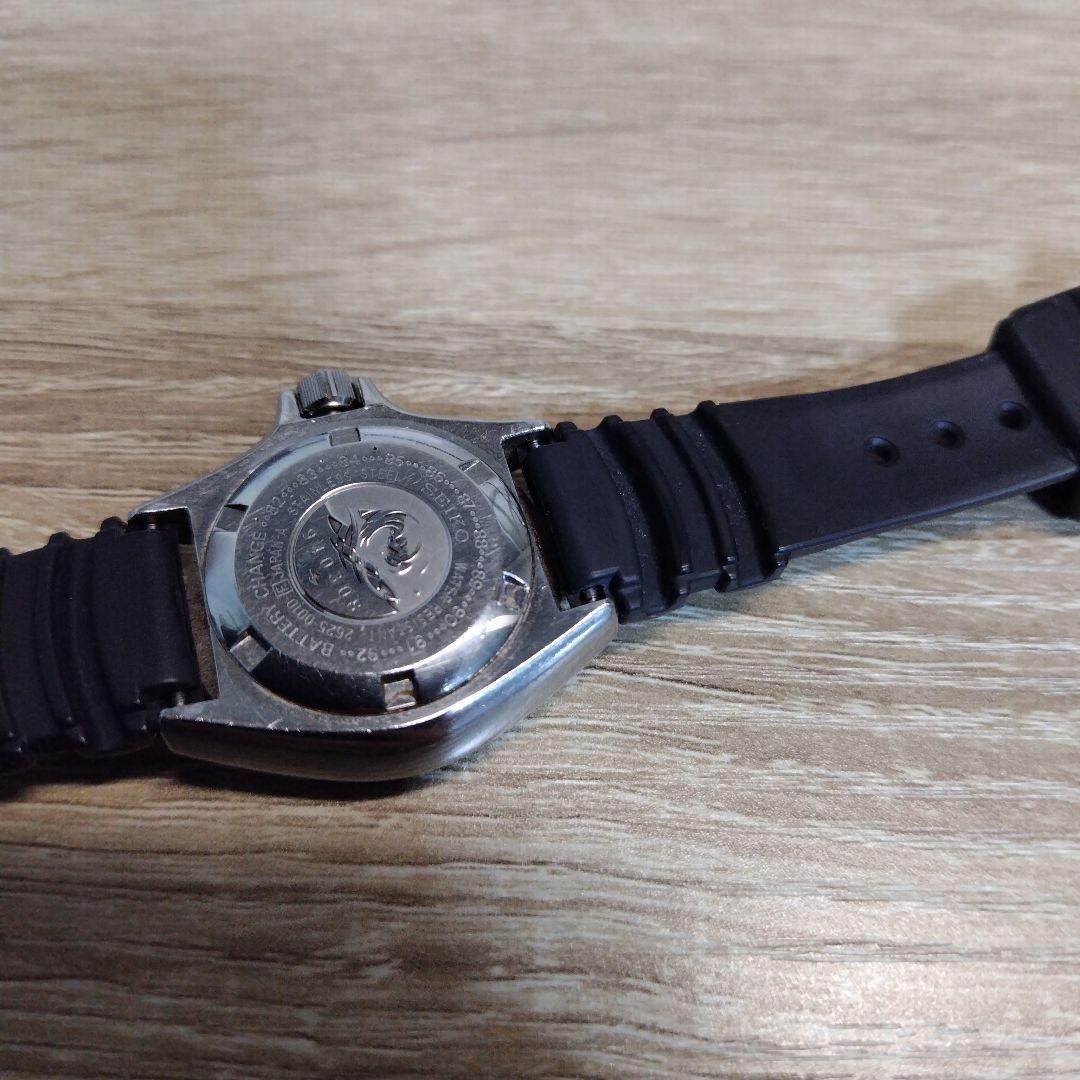 稼働 セイコー ダイバーズ 2625-0010 黒　ボーイズ 腕時計