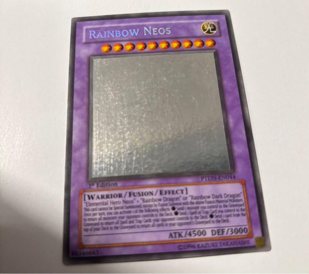 遊戯王 レインボーネオス 英語版 ホログラフィック ホロ ゴースト