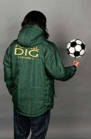 【新品未使用】ルースイソンブラ 中綿 昇華 ピステ ジャケット 緑 L パーカー