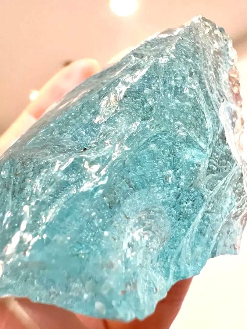 超希少美✨本物シエラネバダ産 アンダラクリスタル ✨海のアクアブルーシーフォーム