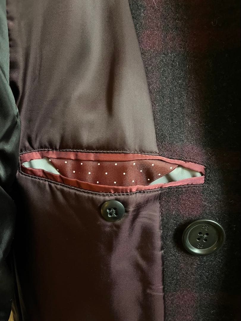 Paul Smith ピーコート ブロックチェック柄