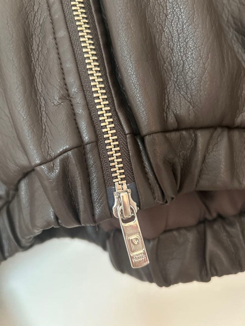 PRANK PROJECT フェイクレザーパテッドトラックジャケット