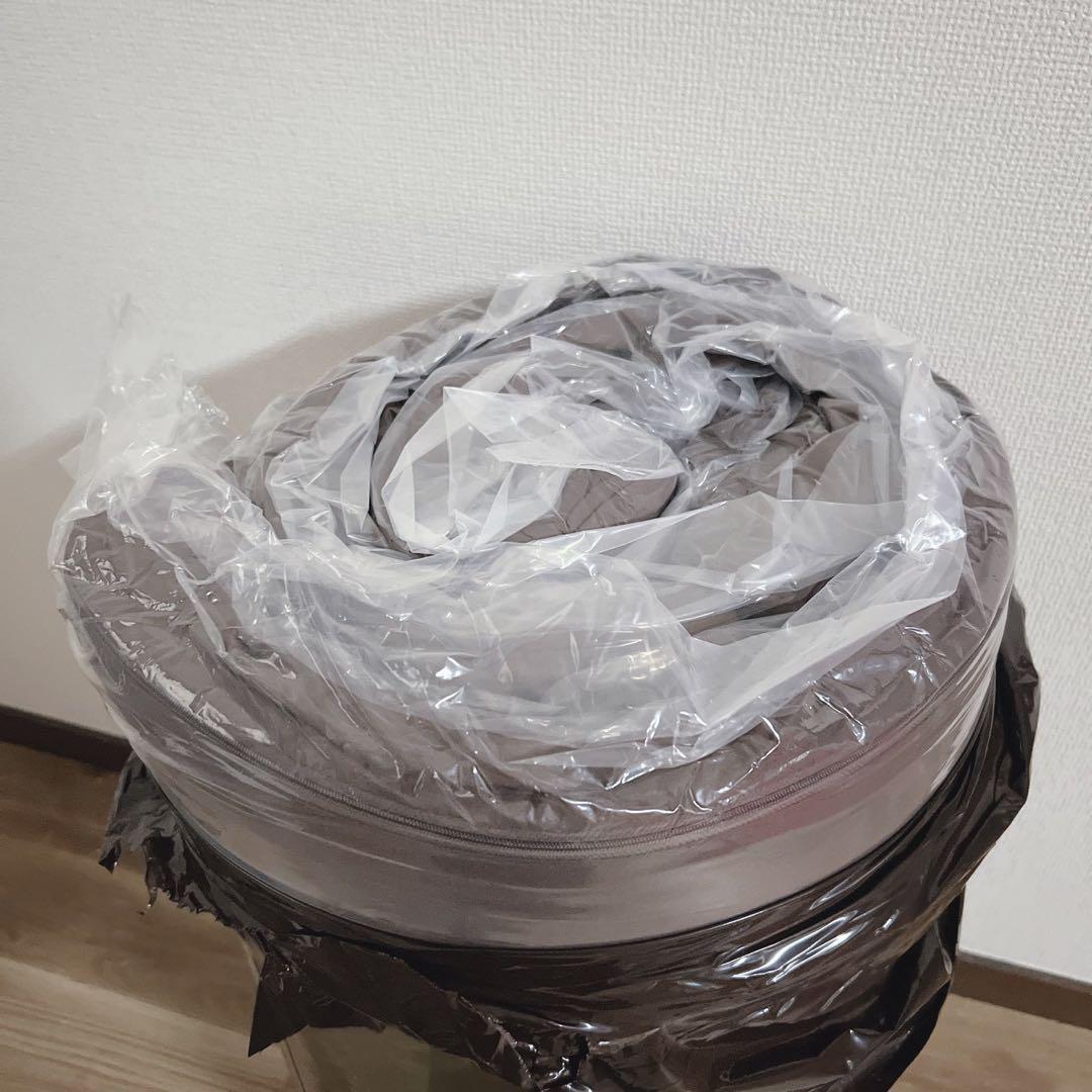 新品★マットレス　ダブル　ブラウン　厚さ10cm 硬め　三つ折り　硬め