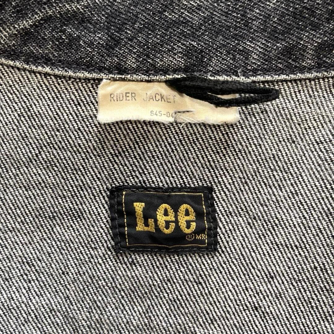 【希少】Lee デニムジャケット101-J 90s 先染めブラック