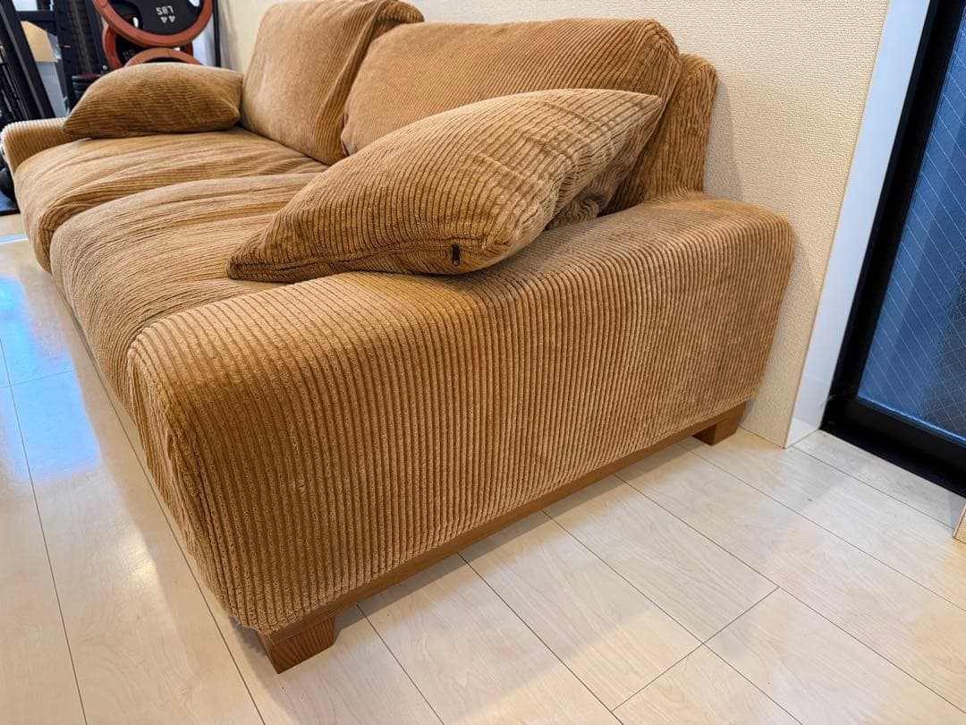 kojiten　リセノ folk 3人用　コーデュロイ　キャメル　5cm