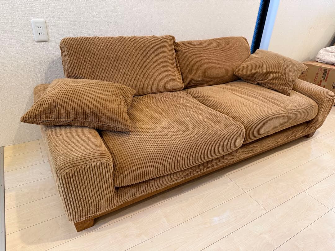 kojiten　リセノ folk 3人用　コーデュロイ　キャメル　5cm