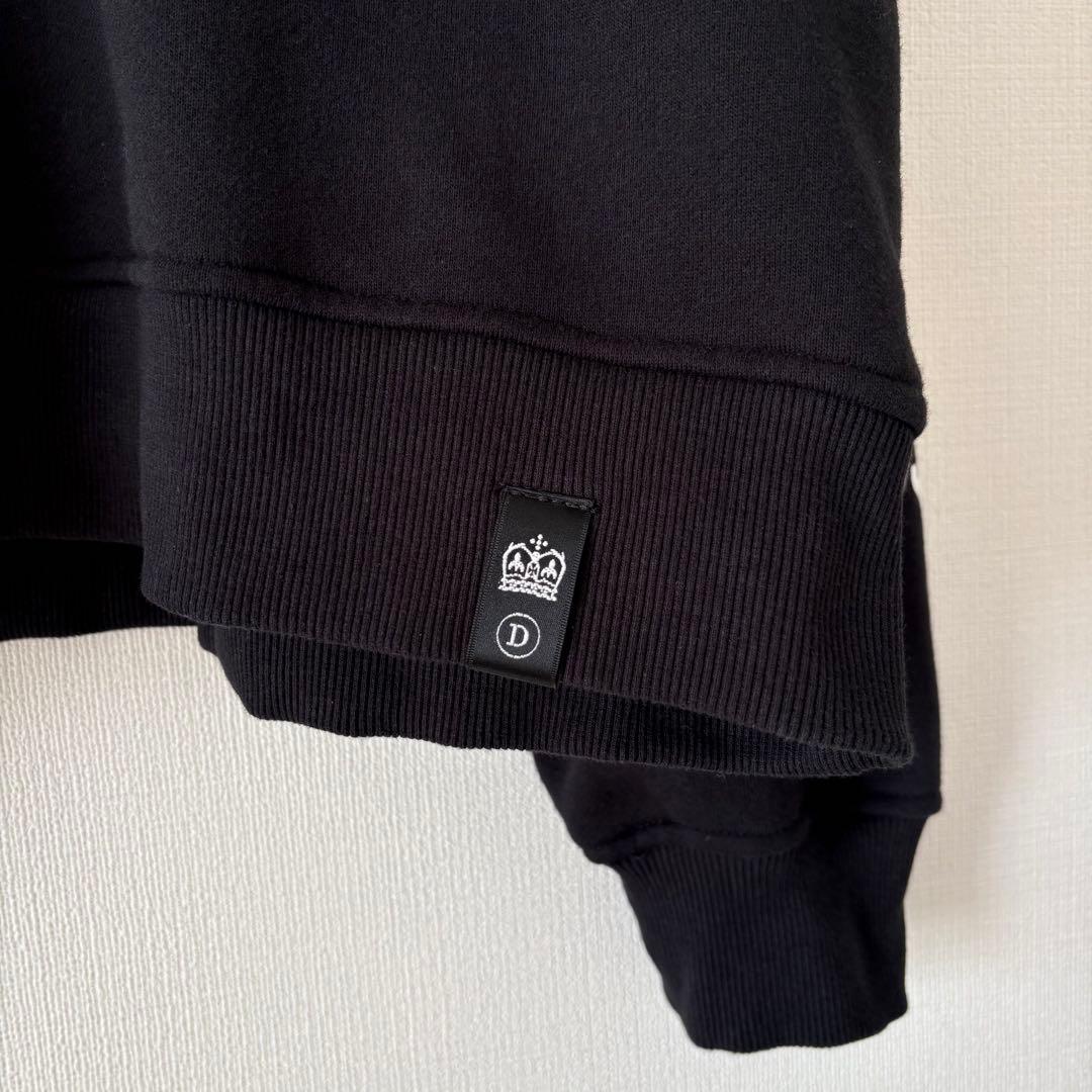 24AW ダブルスタンダードクロージング グラフィック裏毛パーカー ベアー 黒