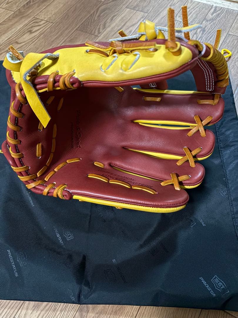 プロステイタス 今宮健太モデル 軟式グローブ 赤黄色