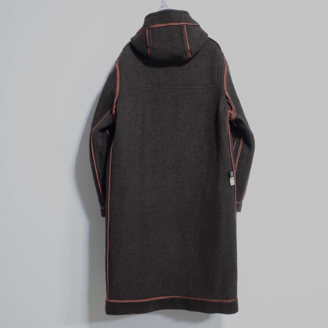 極上品 チベット社 ムーアブルックカットパイル ダッフルコート 杢茶 36