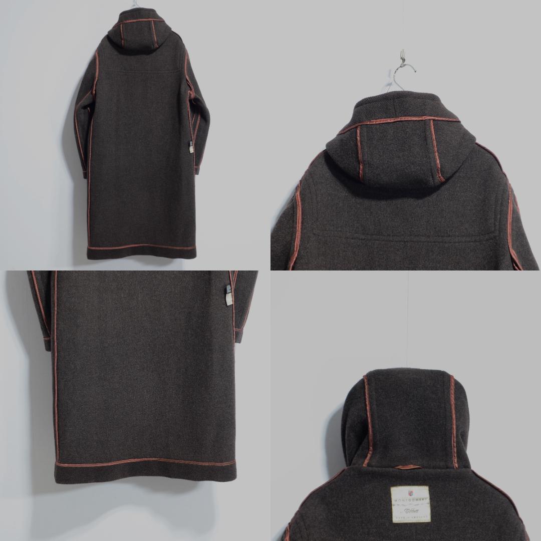 極上品 チベット社 ムーアブルックカットパイル ダッフルコート 杢茶 36