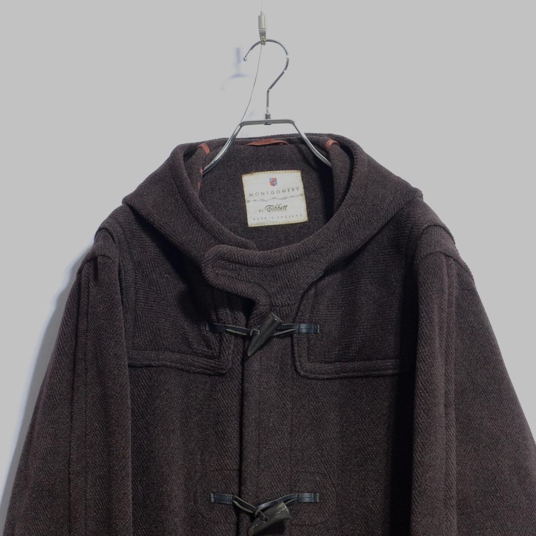極上品 チベット社 ムーアブルックカットパイル ダッフルコート 杢茶 36