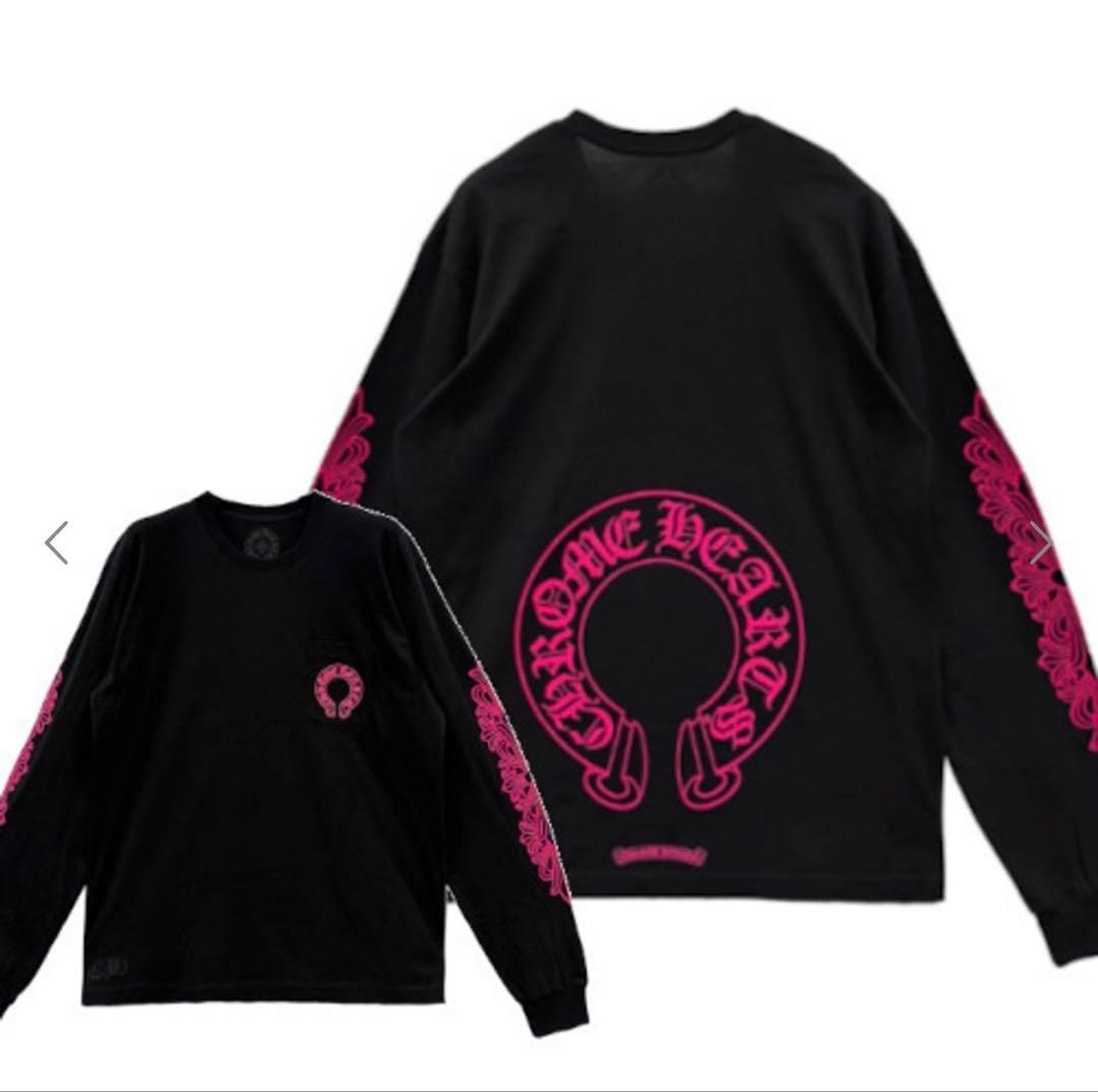 CHROME HEARTS ブラック長袖カットソー