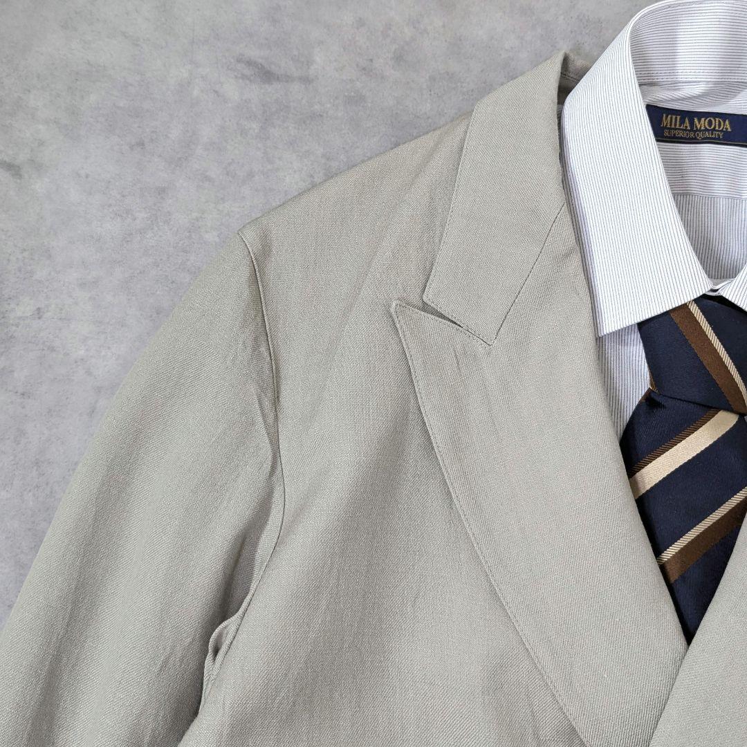 超高級リネン★状態良好◎スティーブンアラン　ダブル　テーラードジャケット　S