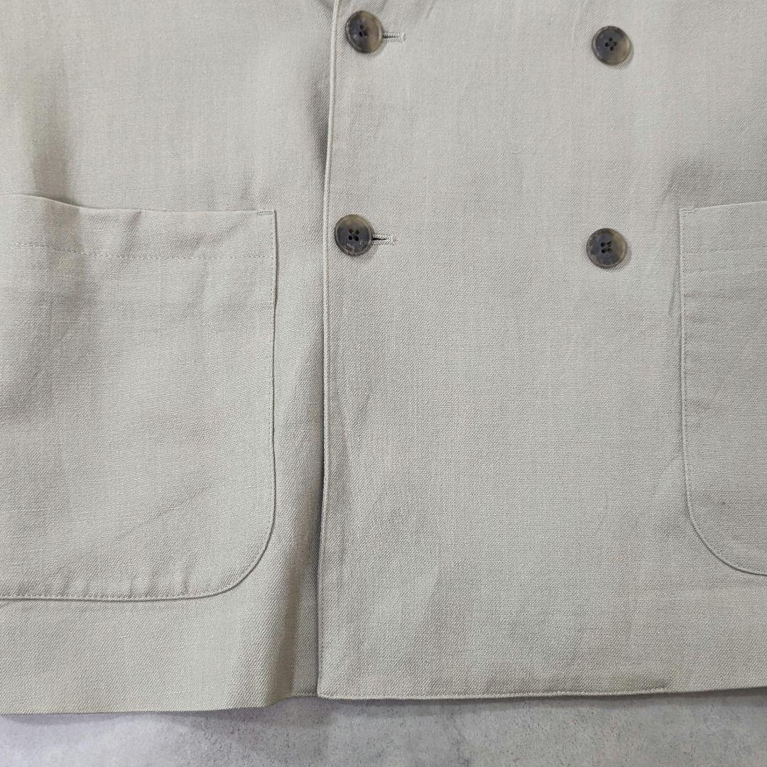 超高級リネン★状態良好◎スティーブンアラン　ダブル　テーラードジャケット　S