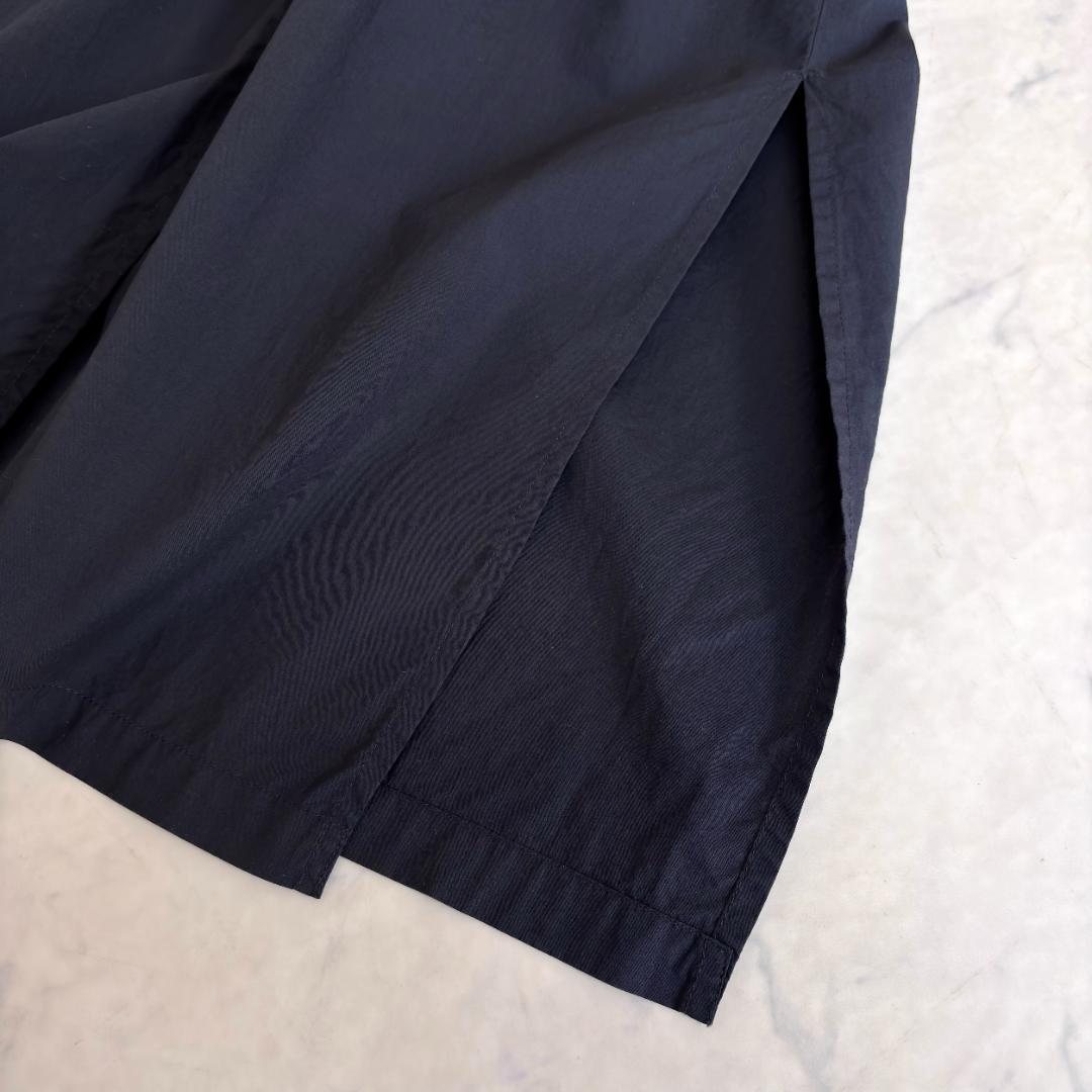 ヌキテパ エンブロイダリー カットワーク カシュクール ワンピース 紺 ub4