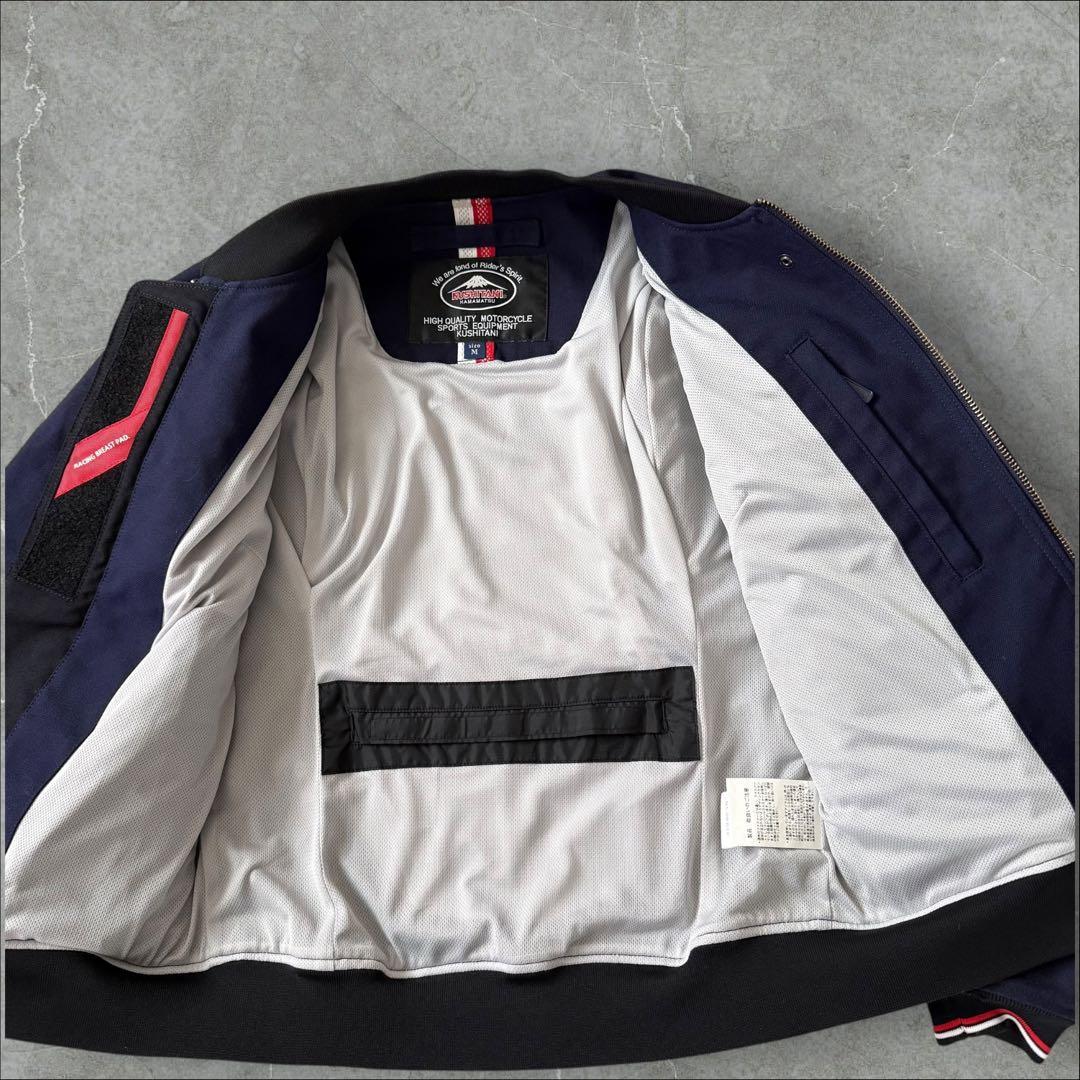 KUSHITANIクシタニKL-2248 フライトジャケット ネイビー　サイズM