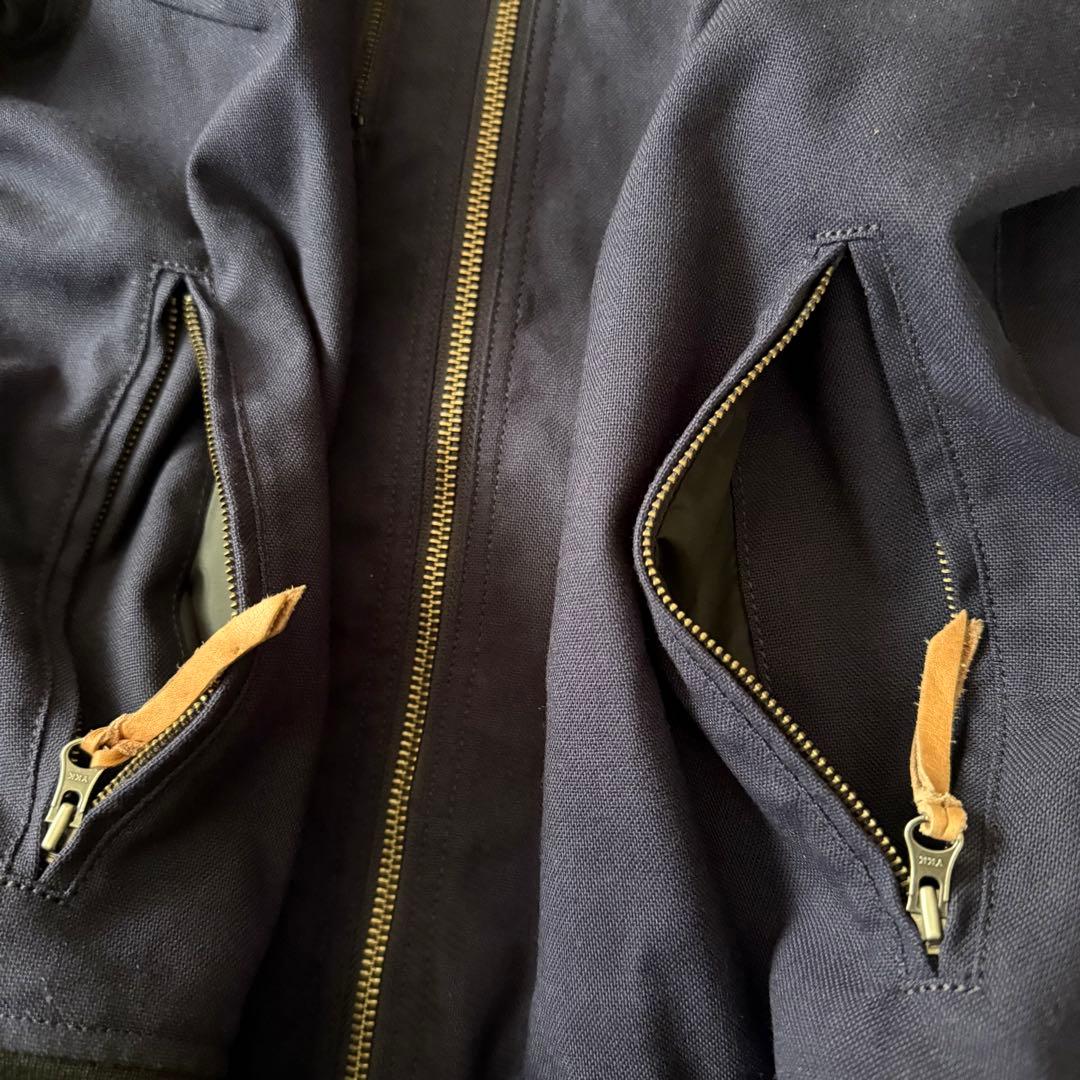 KUSHITANIクシタニKL-2248 フライトジャケット ネイビー　サイズM