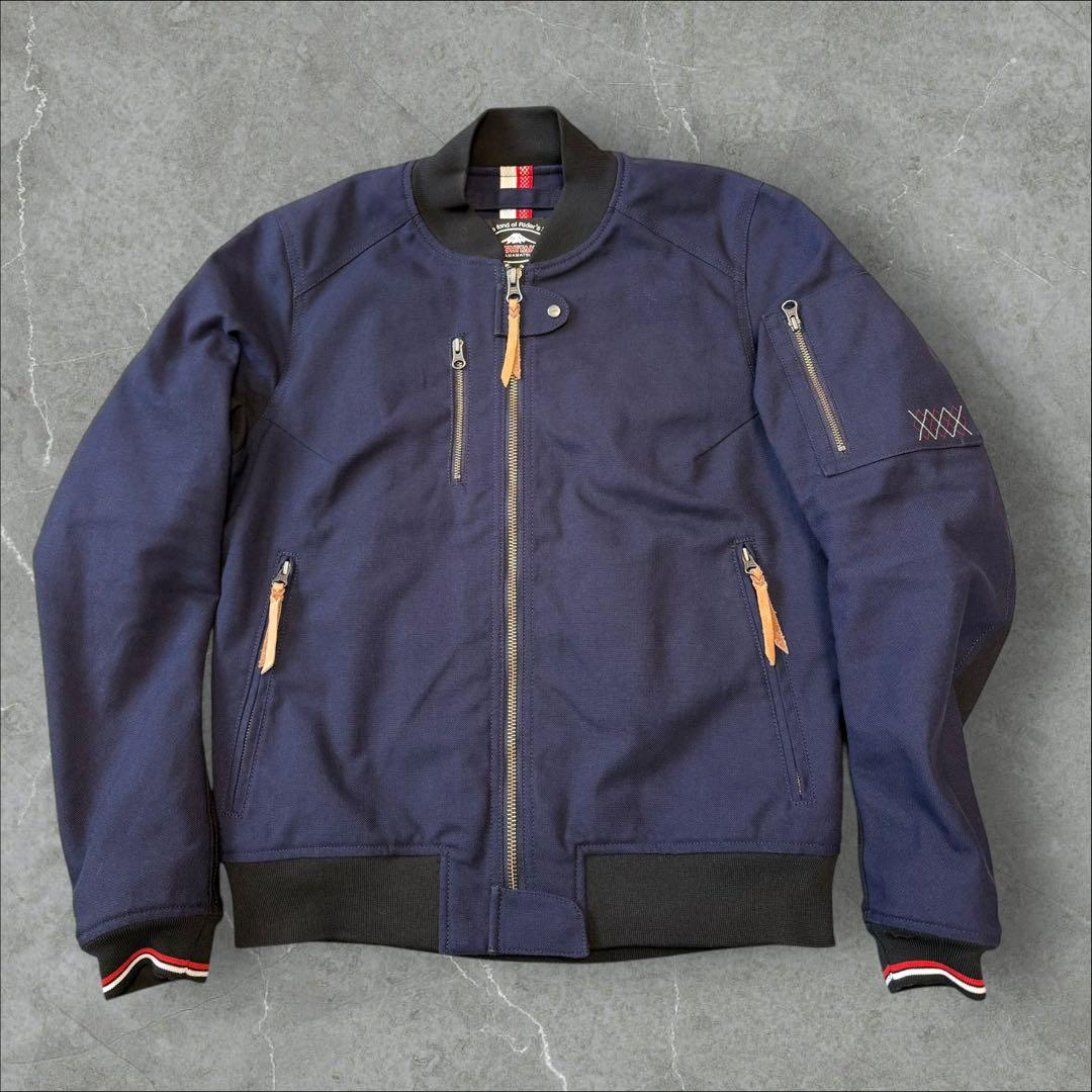 KUSHITANIクシタニKL-2248 フライトジャケット ネイビー　サイズM