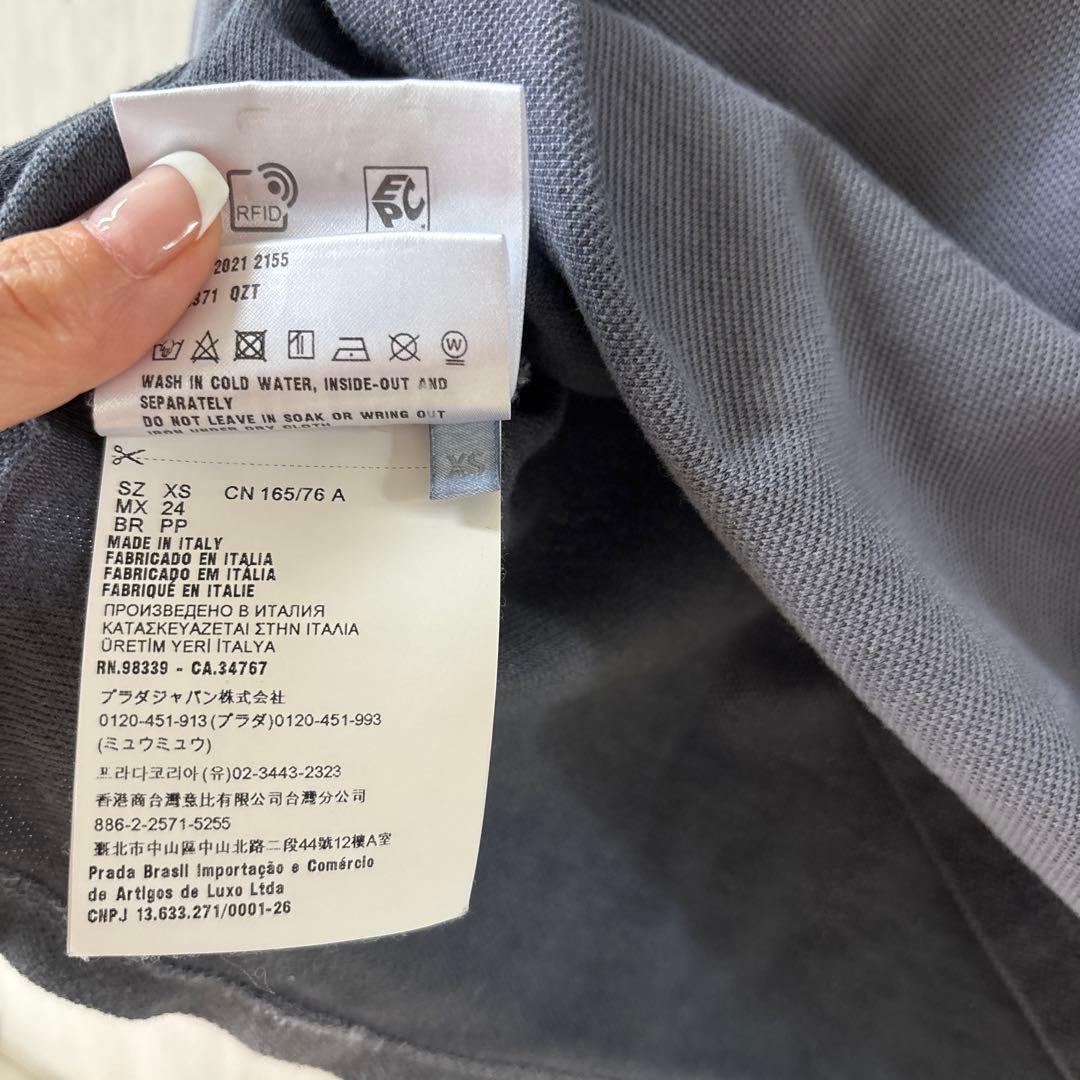 miu miu クロップドポロシャツ