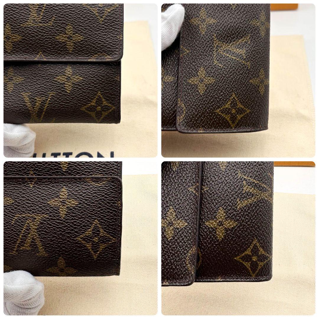 【美品】ルイヴィトン ポルトモネ クレディ モノグラム 長財布 カード入れ サラ