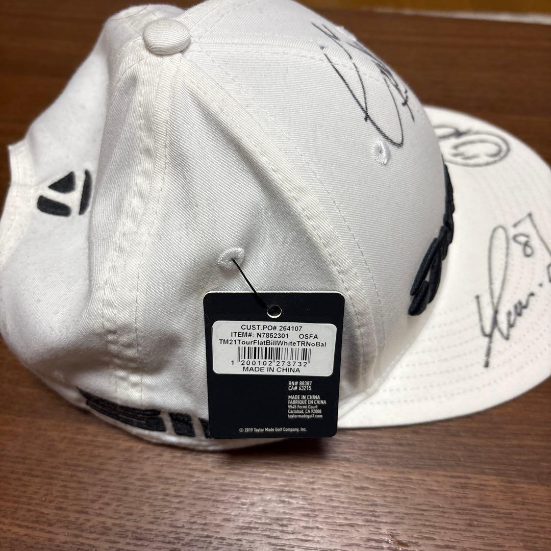 脇元華　山路晶　永峰咲希　サイン入りキャップ