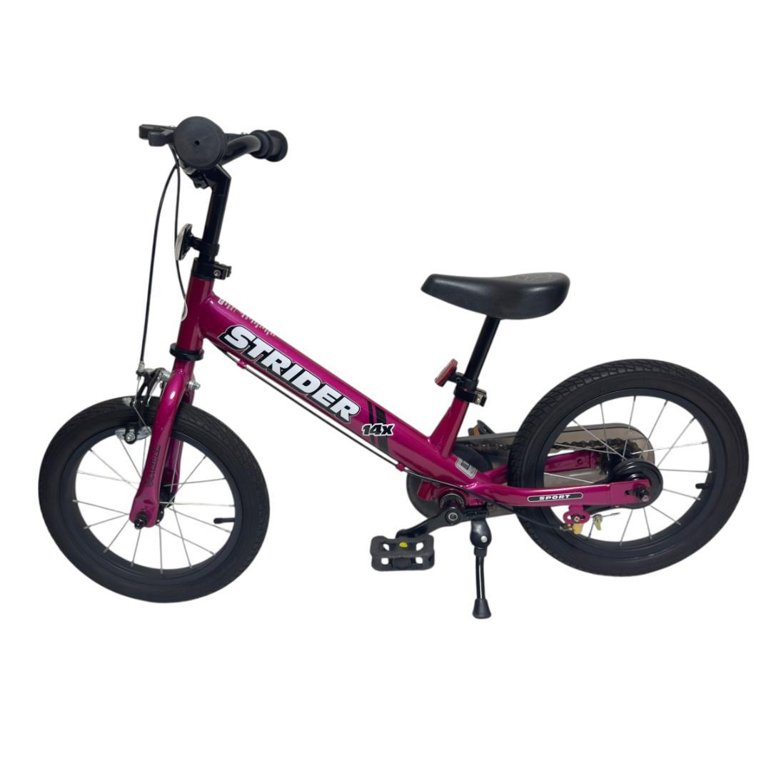 美品　ストライダー キッズバイク STRIDER 14X　フューシャピンク