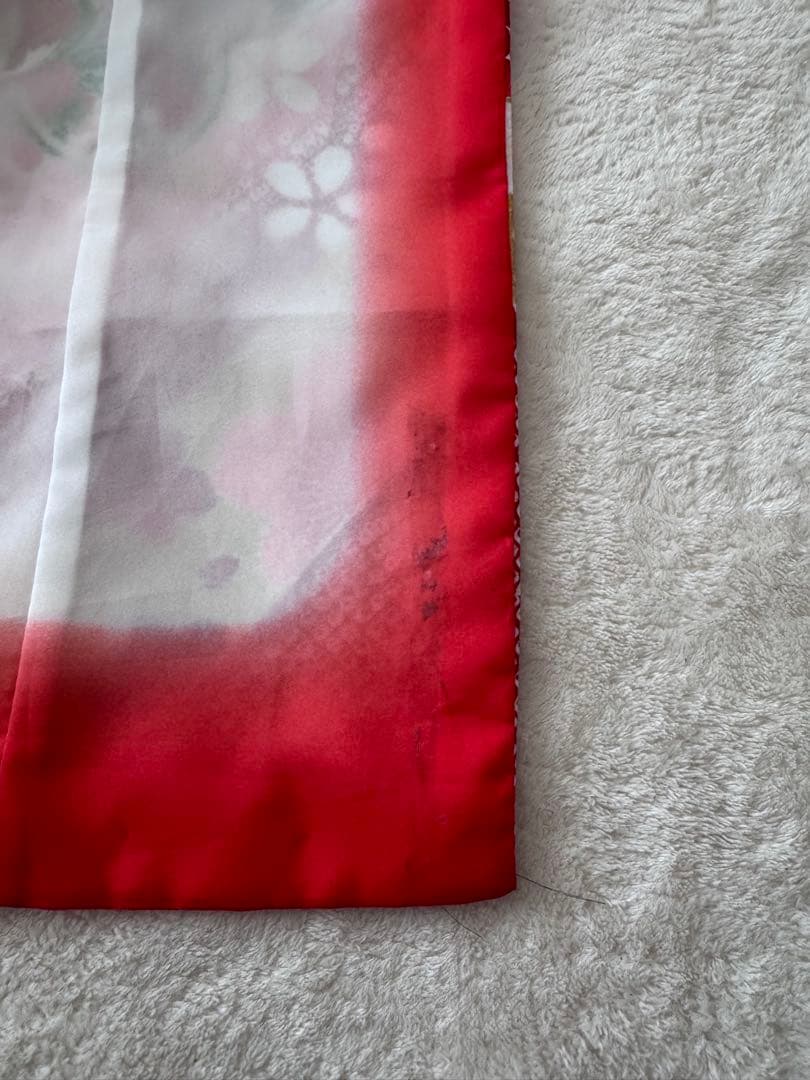 c*u様 美品 ７歳 七五三 お着物セット 作り帯 バッグ 草履 帯揚げ しごき