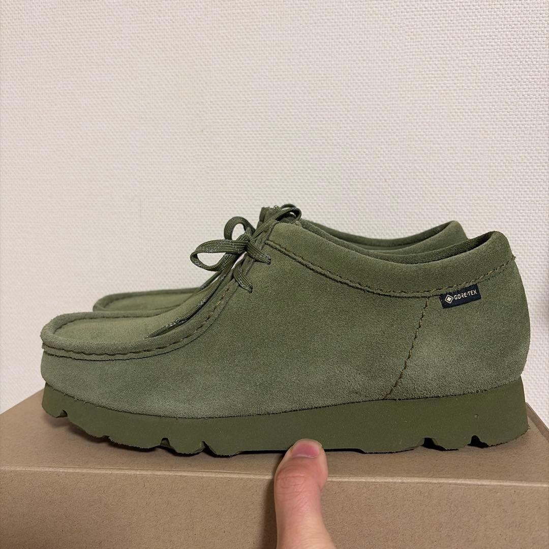 クラークス ワラビー GTX LodenGreen US7.5 25cm 極美品