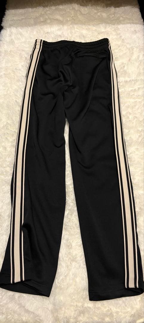 極美品　CELINE ブラック パンツ　サイドラインロゴ刺繍